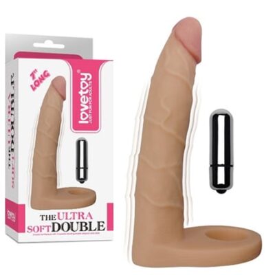 Soft Double Anal Titreşimli Dildo Penis 18 cm