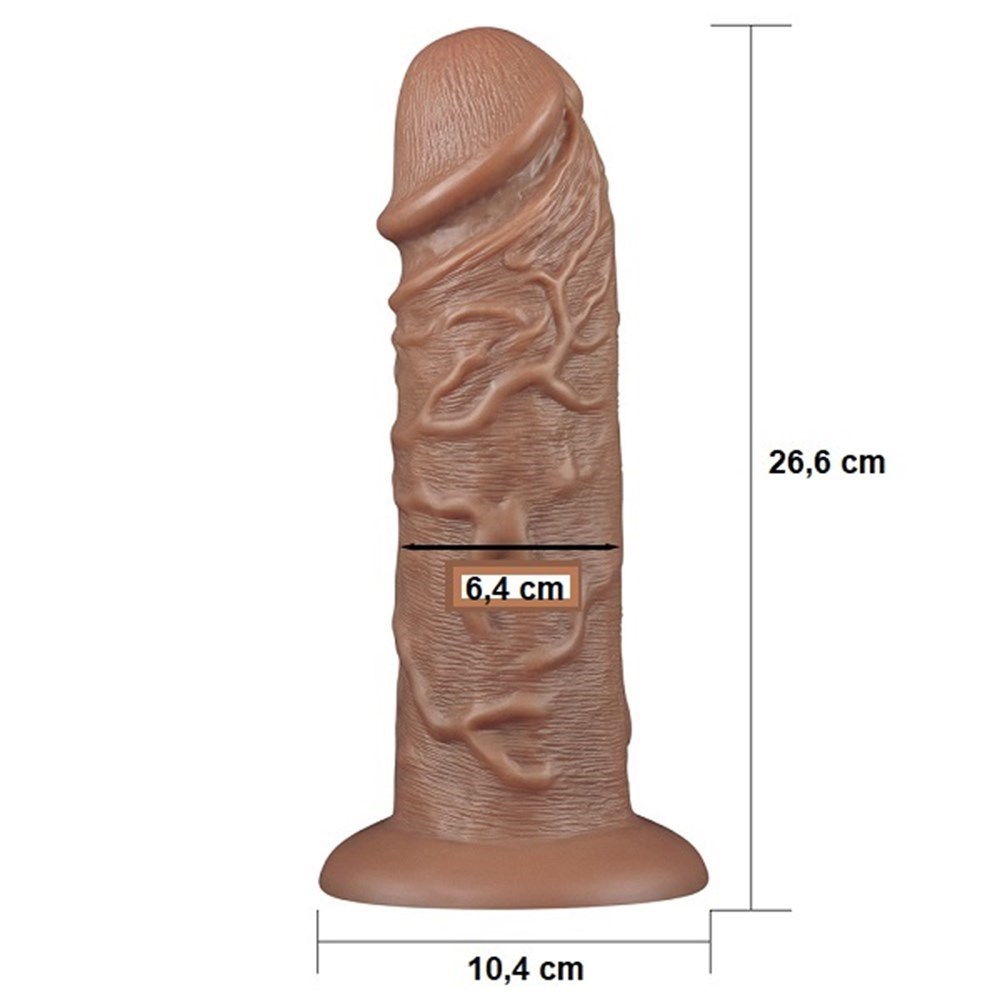 26 cm Titreşimli Dev Penis