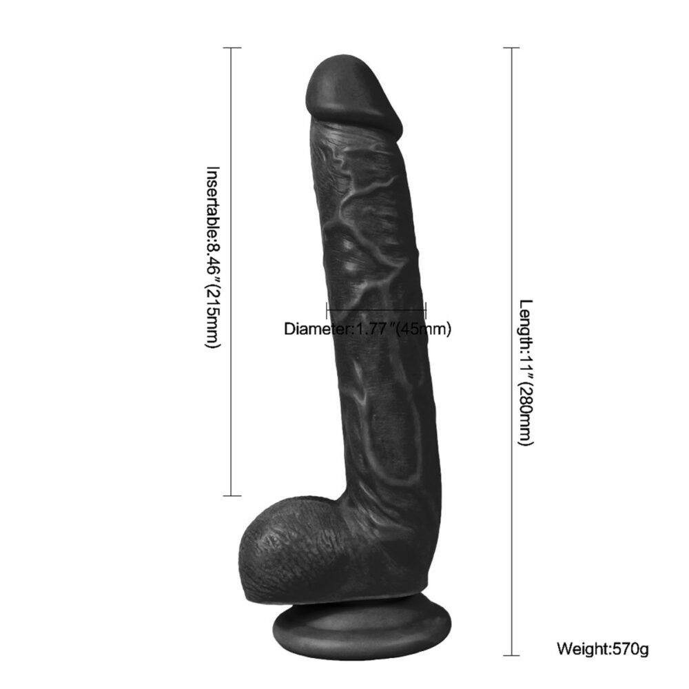 28 cm Uzun Zenci Penis Dildo