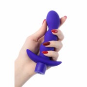 Adore 15cm Titreşimli Mor Oluklu Anal Plug