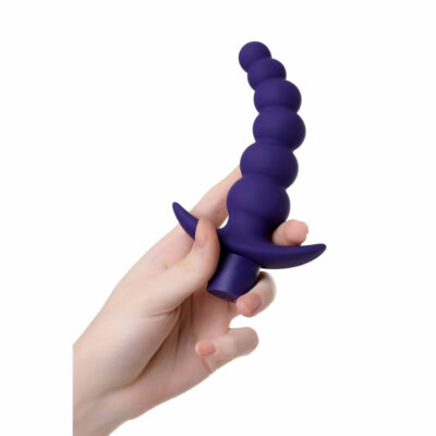 Dandy 14Cm Titreşimli Mor Oluklu Anal Plug