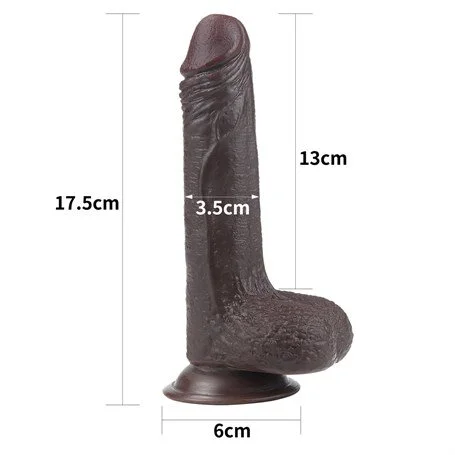 Lovetoy Ultra Gerçekci Siyah Penis 17.5 cm