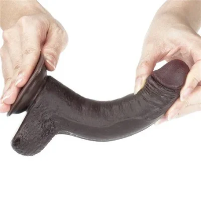 Ultra Gerçekci Siyah Penis 17.5 cm