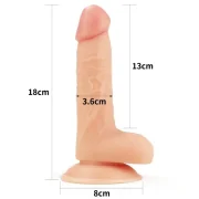 Ultra Soft Dude Kemerli 18 cm Dildo