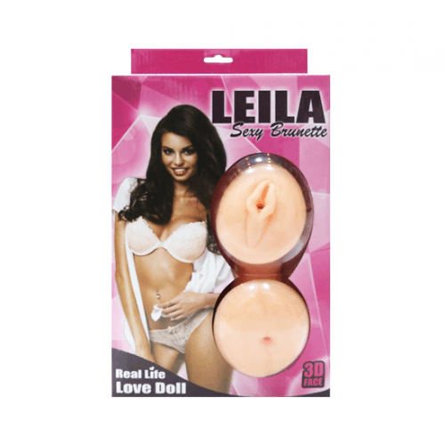 Leila siyah saçlı gerçekçi şişme kadın