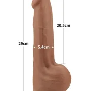 Sliding Çift Katmanlı Dildo 29 cm Melez