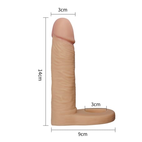 Soft Double Anal Dildo Penis 14 cm