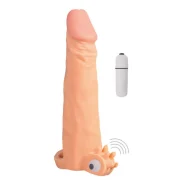 Titreşimli penis kılıfı 19cm