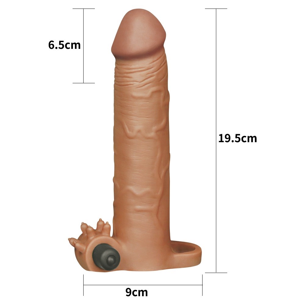 Titreşimli penis kılıfı 20 cm